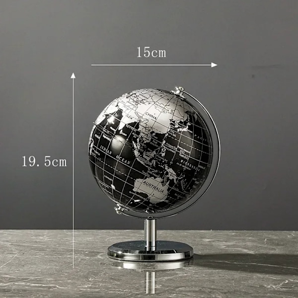 Metal Base World Globe Roterende World Globe med Stativ