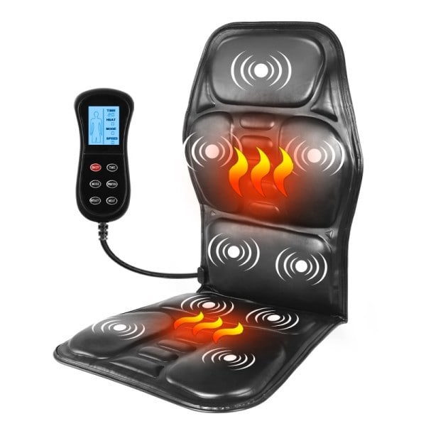 Elektrisk rygg massasje massasje stol pute varme vibrator bil hjemme kontor korsrygg nakke madrass smerte