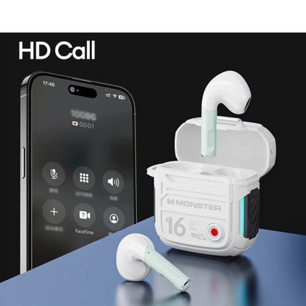 Trådlösa Hörlurar Bluetooth Gaming Headset HiFi Ljud HD Ring Musik Hörsnäcka