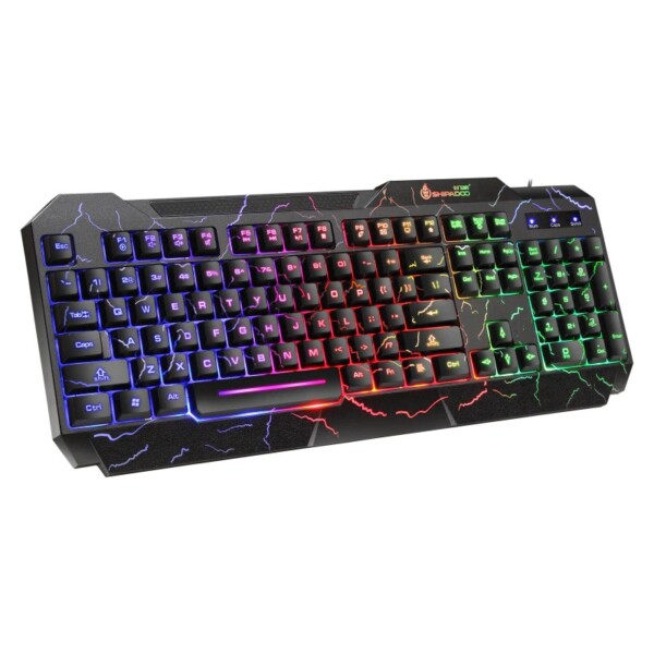 Gaming tangentbord mus LED andning bakgrundsbelysning ergonomi pro  kombos USB kabel full nyckel