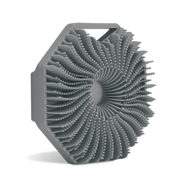 Polygonal Silikon Kropp Skrubber Badebad børste Med ergonomisk håndtak bærbar dusj massasje rengjøring børste