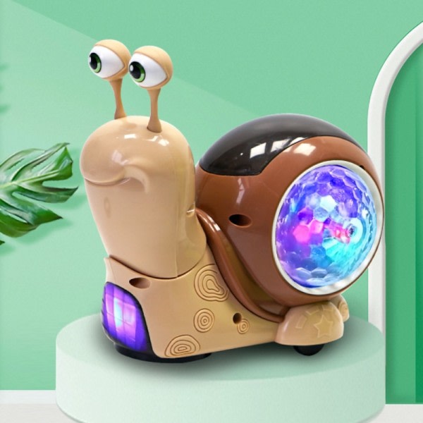 Krabbe Krabbe Baby Legetøj med Musik LED Lys Op Interaktivt Musikalsk Legetøj
