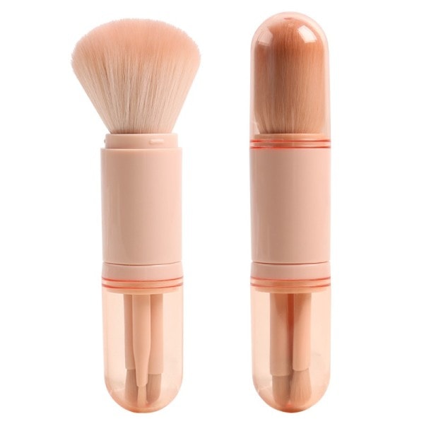 4 I 1 Makeup Brushes Foundation Øjenbryn Shadow Eyeliner Blush Powder Brush