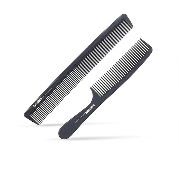 2kpl hiukset kampa antistaattinen hiili hius harja ammattimainen ammattilainen salonki hius muotoilu työkalut