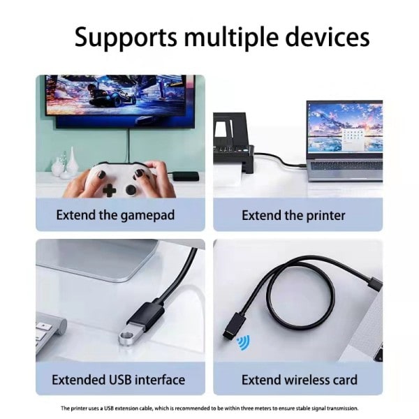 USB3.0 förlängning kabel för smart tv PS4 Xbox One SSD USB till USB kabel förlängare data sladd mini USB3.0 2.0 förlängning kabel
