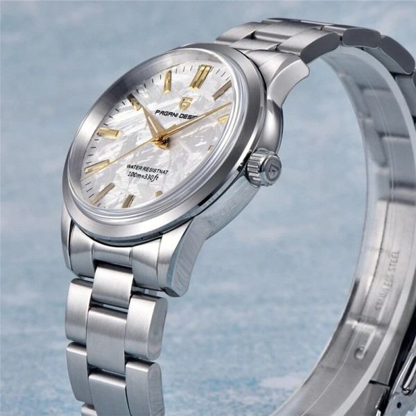 Herre Quartz ure TMI VH31 Luksus Business Top Sapphire 316L rustfrit stål ur