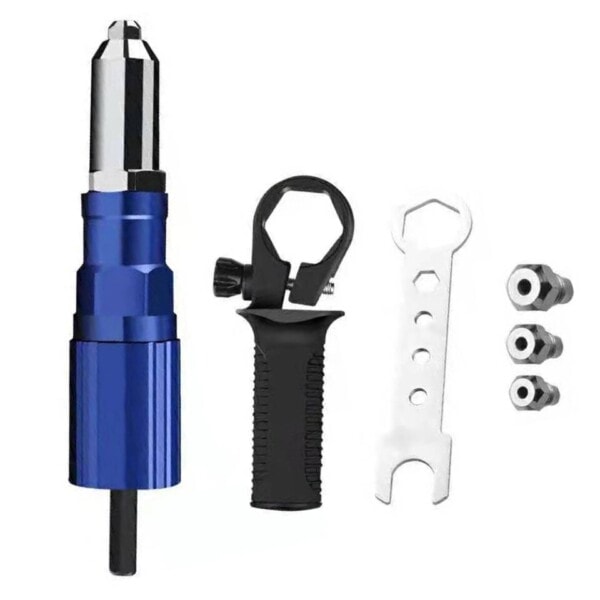 Elektrisk nit pistol 2,4 mm-4,8 mm nit mutter pistol borr adapter sladdlös nitningsverktyg