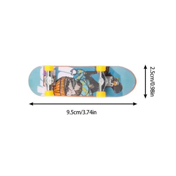 12 stykker Mini Finger Skateboard Legetøj Skateboard