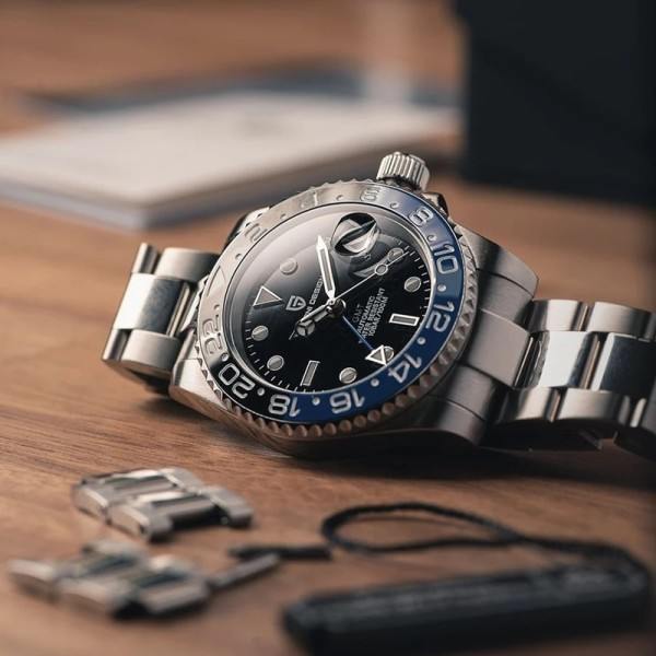 Ure Mænd' Luksus Sapphire Automatisk Mekanisk Ur 40MM rustfrit stål vandtæt ur