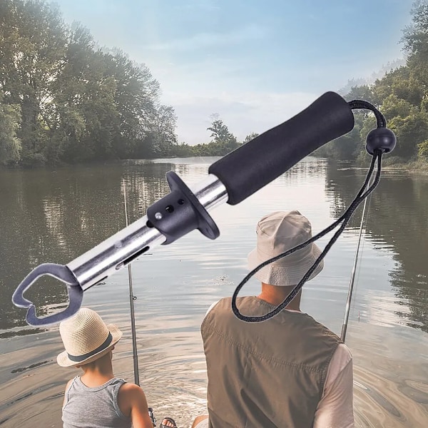 Rostfritt stål Fisk Controller Portable Professional Fish Grip Lip Catcher Folding Tång