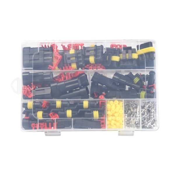 269 deler HID Vanntette Konnektorer 1/2/3/4 Pin Bil Elektrisk Elektrisk Wire Konnektor Plug Truck Sele