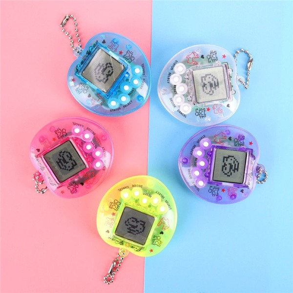Transparent Elektronisk Husdjur Tamagotchi  Nostalgisk 49 Pets I One Virtual Cyber Digital Pet Leksaker