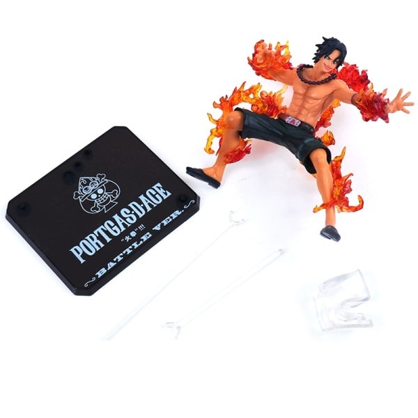 Tegneserie One Pieces Pirates Eventyrer Devil Fruit Fire Fist Portgas D Es Figures PVC Action Figur