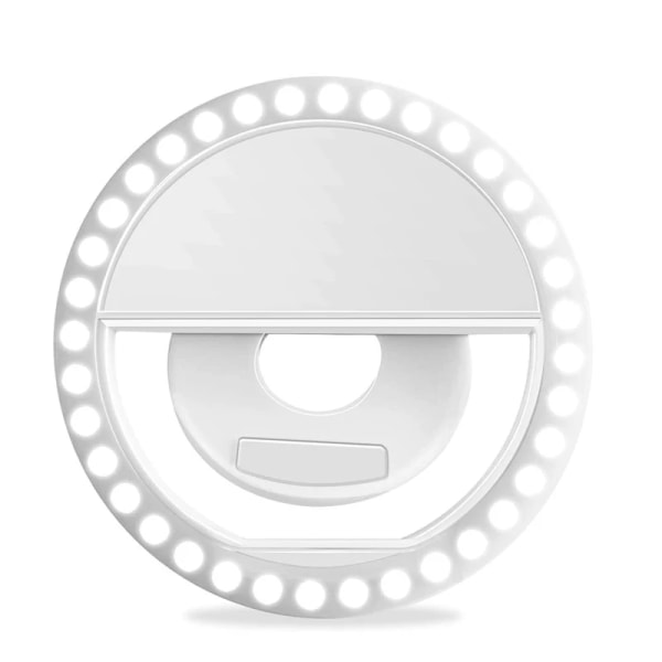 USB Charge Led Selfie Ring Light Mobil Phone Lens LED Selfie Lamp Ring for iPhone for Samsung Xiaomi Phone Selfie Light