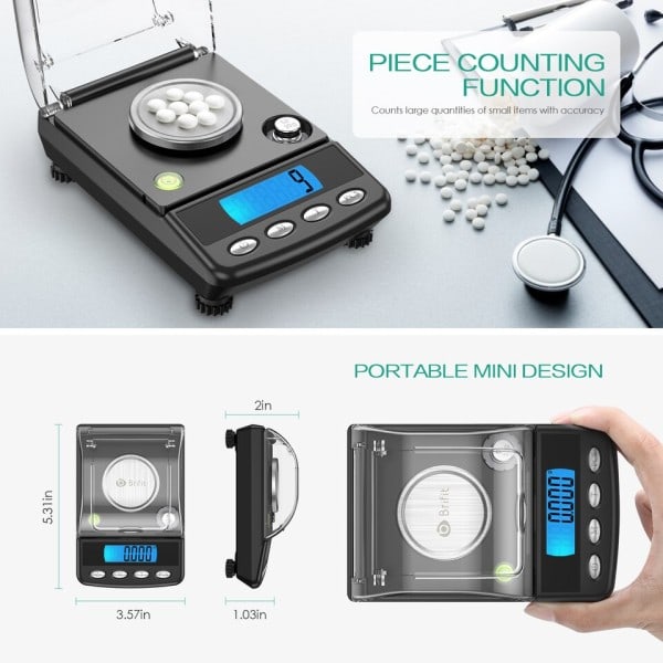 Digital smycken våg 20g USB driven elektronisk vägning våg LCD