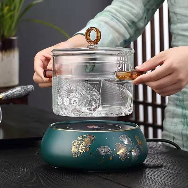Läpinäkyvä lasi keitto puuro kattilat 1,5l mikroaaltouuni takka lämmitys lasi kulho