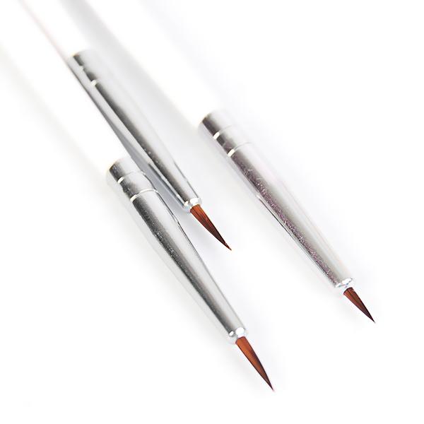 3 bitar franska rand nagelkonst liner borste set 3D tips linje ränder gör-det-själv ritning penna