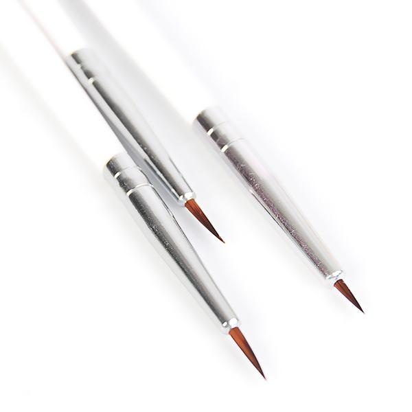 3 deler Fransk Stripe Nail Art Fôr Brush Set 3D Tips Line Stripes DIY Tegning Penn