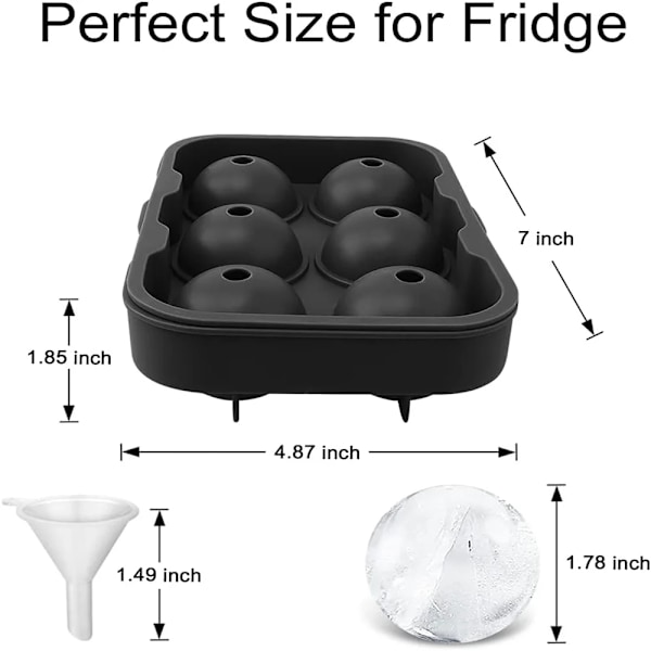 Silikon Is Ball Maker Large 3D Big Round Sphere High Balls Ice Shape Cube Mould Tray