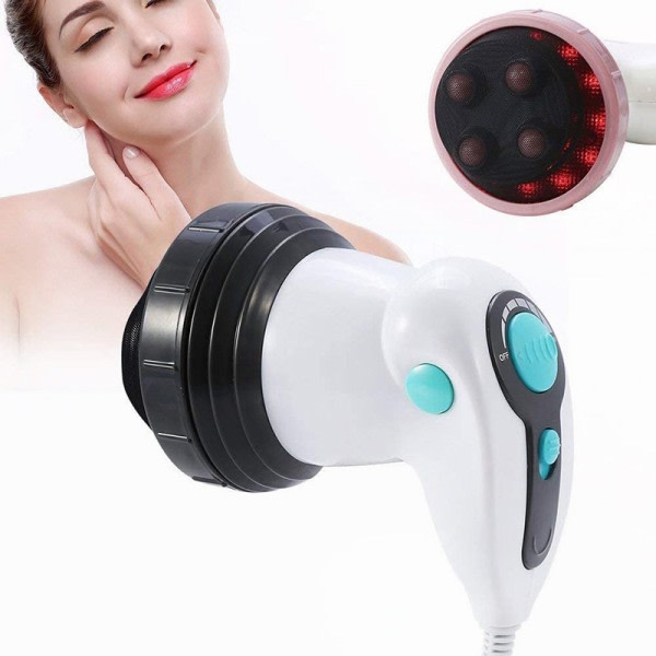 Anti celluliter massage 4 i 1 infraröd elektrisk kropp bantning avslappnande muskel 3D roller massage