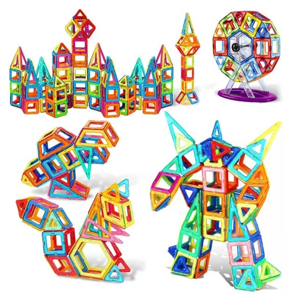 Barn Big Size Plus Magnetisk Byggnadsblock för Barn Designer Konstruktör Set leksaker