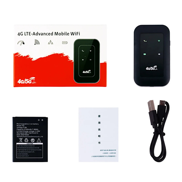 150 Mbps Mobil Hotspot 4G LTE Router Pocket WiFi Router Trådløst Modem med SIM Card Slot