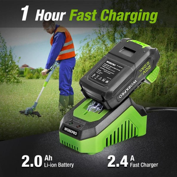 20V sähkö ruohonleikkuri 2000mAh Li-ion johdoton ruoho trimmeri automaattinen laukaisin naru leikkuri leikkuu puutarha työkalut