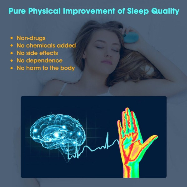 Handhållen Sömn Hjälp Enhet Lätta Sömnlöshet Instrument Hjälp Sömn Natt Ångest Terapi  Enhet