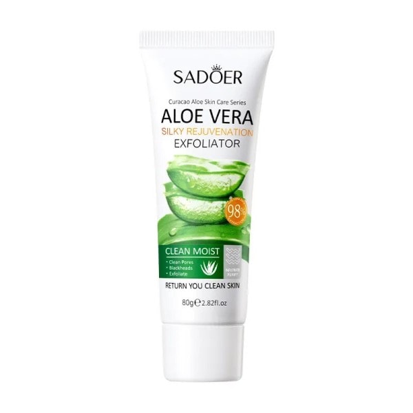 Ansigt Eksfoliering Gel Aloe Vera Ansigtsbehandling Eksfolierende Scrub Renser Hvidning Acne Blackhead Behandling