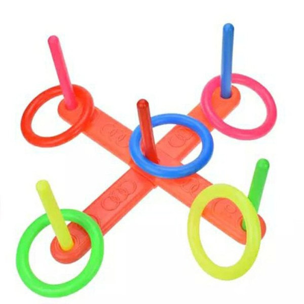 1Set Barn Stackning Ringar Utomhus Kul Spel Klassiker Intelligens Utbildnings leksaker
