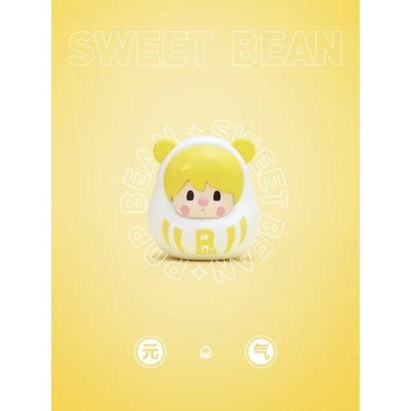 Pop Bean Dharma Serie 4 Dukker Popmart Søt Anime Figur Kawaii Desktop Ornamenter Jente Gaver