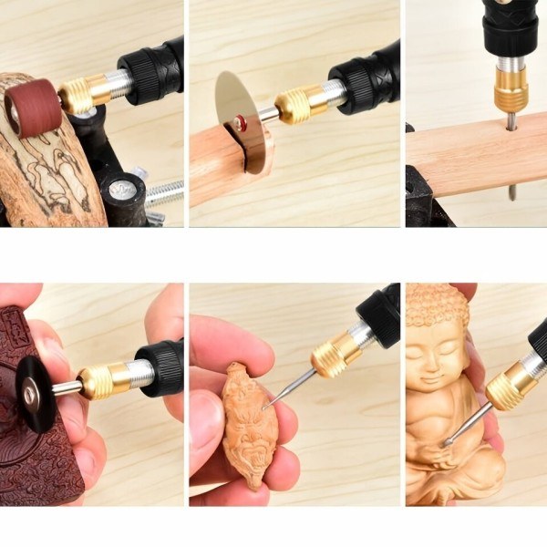 12V Mini  Drill Elektrisk Carving Penn Variable Speed   Drill Rotary Tools Kit Engraver Penn