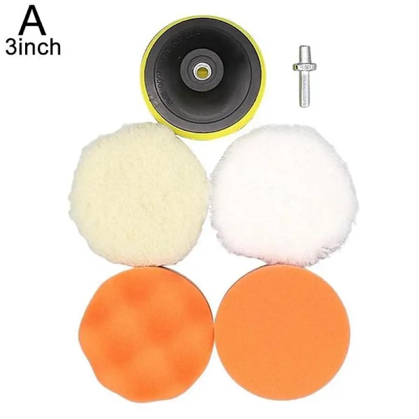 Bil polish pad 3 tommer til M10/M14 blød uld maskine voksning polermaskine