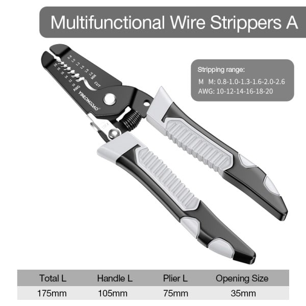 25 i1 Wire Striper Puller Multifunktionel Elektriker Wire Stripper Husstand Netværk Kabel Wire Sripper Elektriker Værktøj