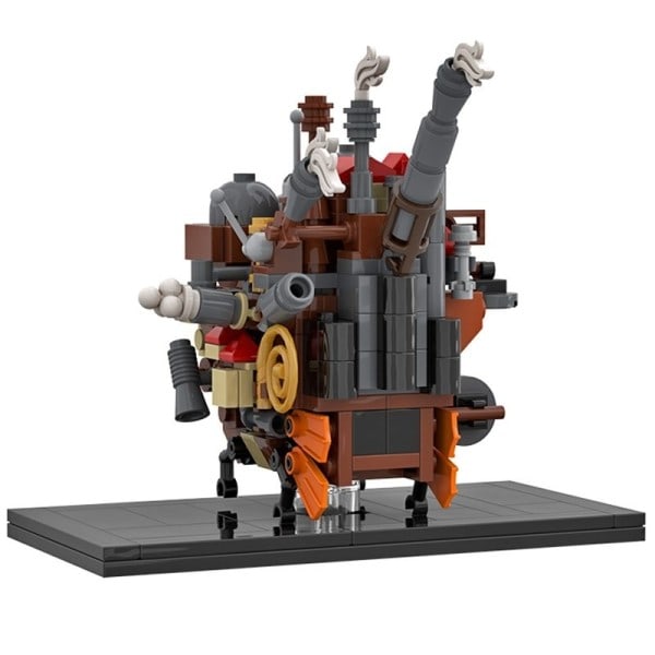 Buildmoc City House Elokuva Japani Anime Figuurit Howl Moving Castle Creative Expert Architecture Modular Building Blocks