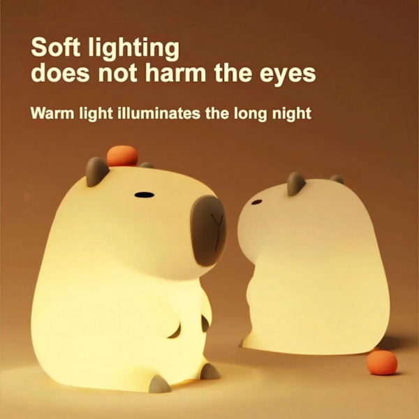 3D Lampe Sød Anime Silicone Nat Lys Touch Control USB Genopladelig Timing Dæmpning Søvn Nat Lampe