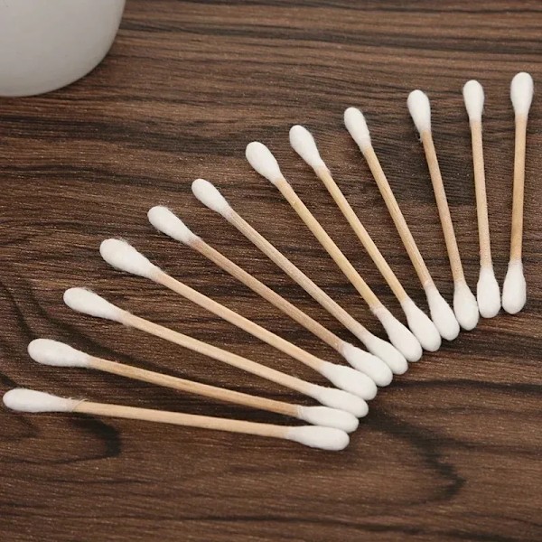 100 styck Per Pack 5 Pack Double ended Bomull Swabs