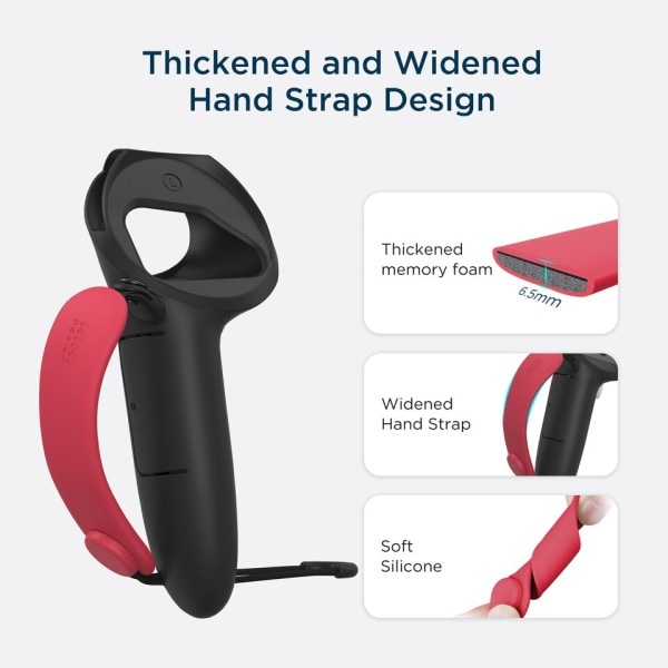 Top Version Controller Grips Tillbehör För Oculus Quest 2 Olik Färg Hand Rem