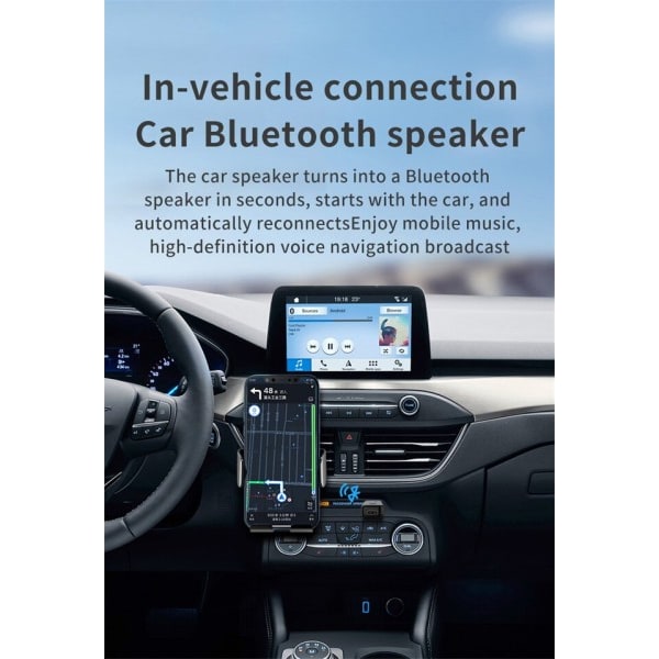 Trådløs Bluetooth 5.0 modtager sender adapter 3,5 mm stik til bil musik lyd Aux A2dp Hovedtelefon modtager
