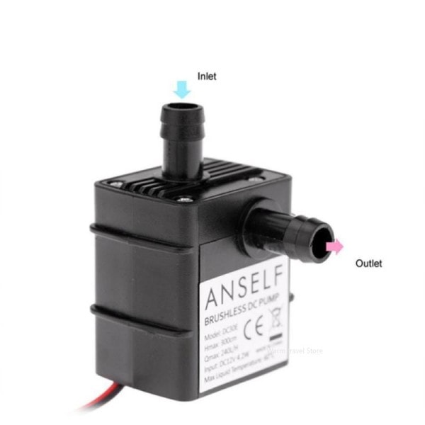 Vandtæt Mini Vand Pumpe 12v Strøm Børsteløs DC Mikro Pumper