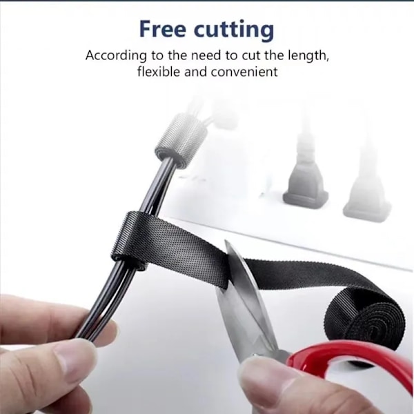 5M Cable Organizer Cable Management Wire Winder Tape