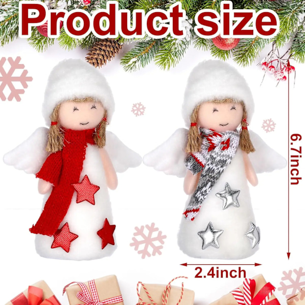 Engel pynt jul engel dukke hengende pynt jule tre plysj pynt