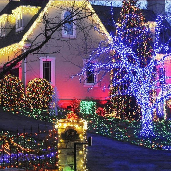 Udendørs Solar Lampe LED String Lights Fairy Holiday Jule Fest Guirlands Solar Garden Vandproof Lights