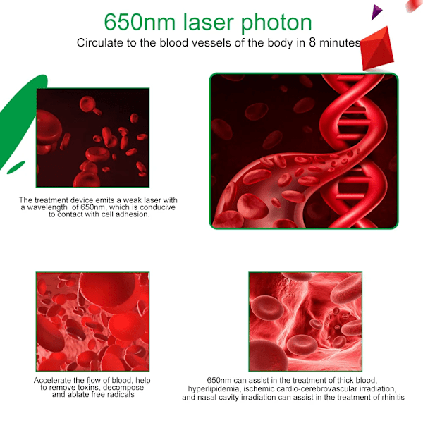 Smart Sundhed Lavt Niveau 13 Laser terapi Hypertension Diabetiker Anti-inflammatorisk Behandling Fysioterapi