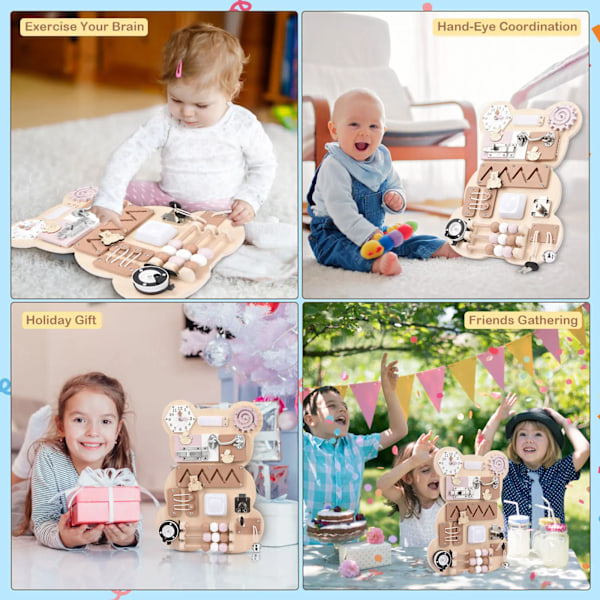 Montessori aktiviteetti lauta lelu karhu varattu lauta varhainen oppiminen matka lelu