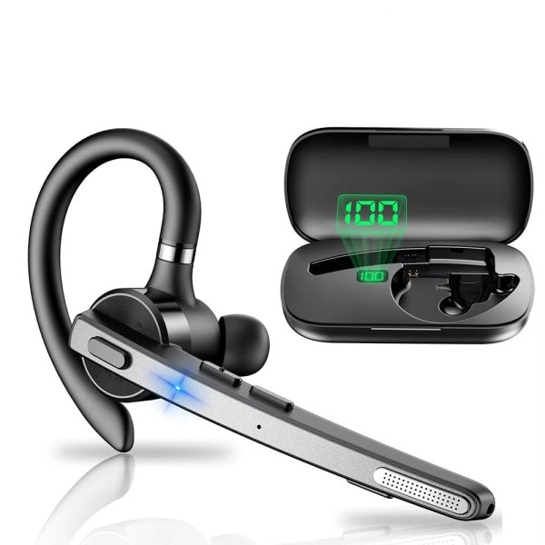Trådløst Bluetooth 5.1 Headset Dual-Mic Noise