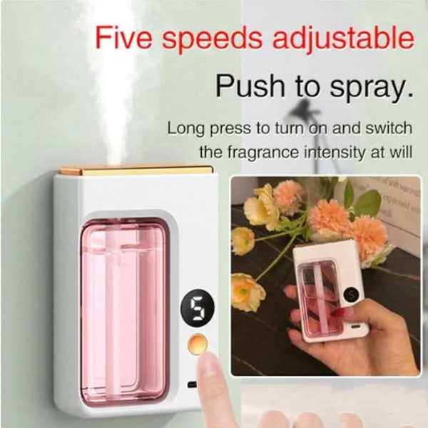 Automatisk Diffuser Aromaterapi Bil Parfyme med Display Essential Olje Luftfukter