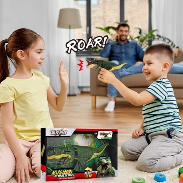 Lapset's Hauskoja leluja Pop Up Painamista Dinosaurukset Puheet Pojat ja tytöt Pää ja häntä Liikkuva Jännittävä dinosaurukset palapeli