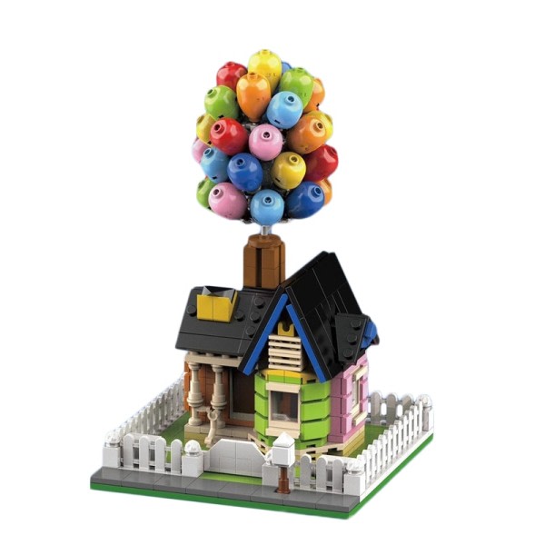 Bygg blokk hus ballong flyvende hus global historie overordnet skulptur modulær by bygning blokk