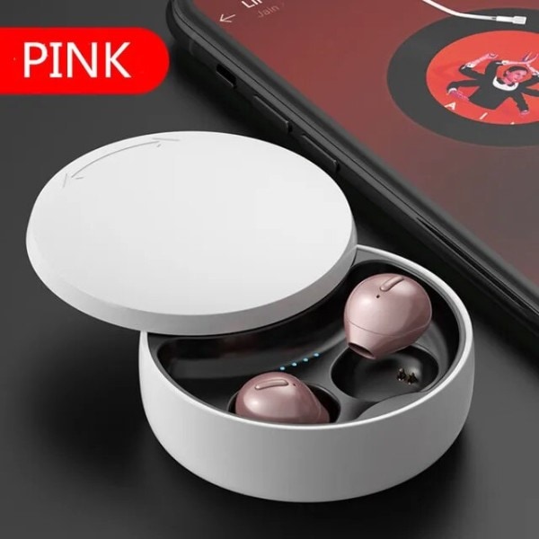 Minste Usynlige Øreplugger Trådløse Øreplugger Bluetooth in Ear Mini Tiny Earpiece Skjult med Lade etui